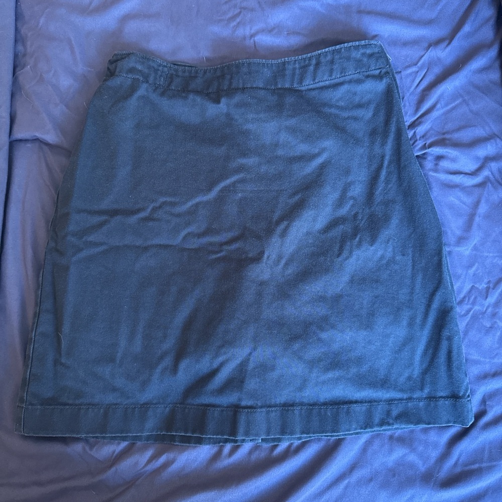 Lands' End Denim Blue Mini Skirt